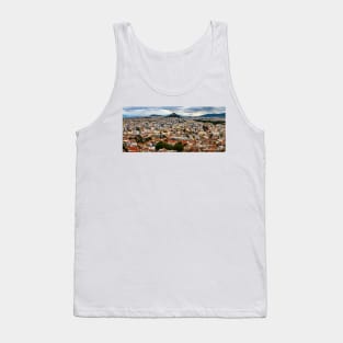 Colourful Athens Beneath a Turbulent Sky Tank Top